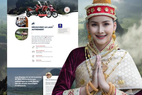 Illustration du projet Site Internet Laos Évasion - WordPress Elementor