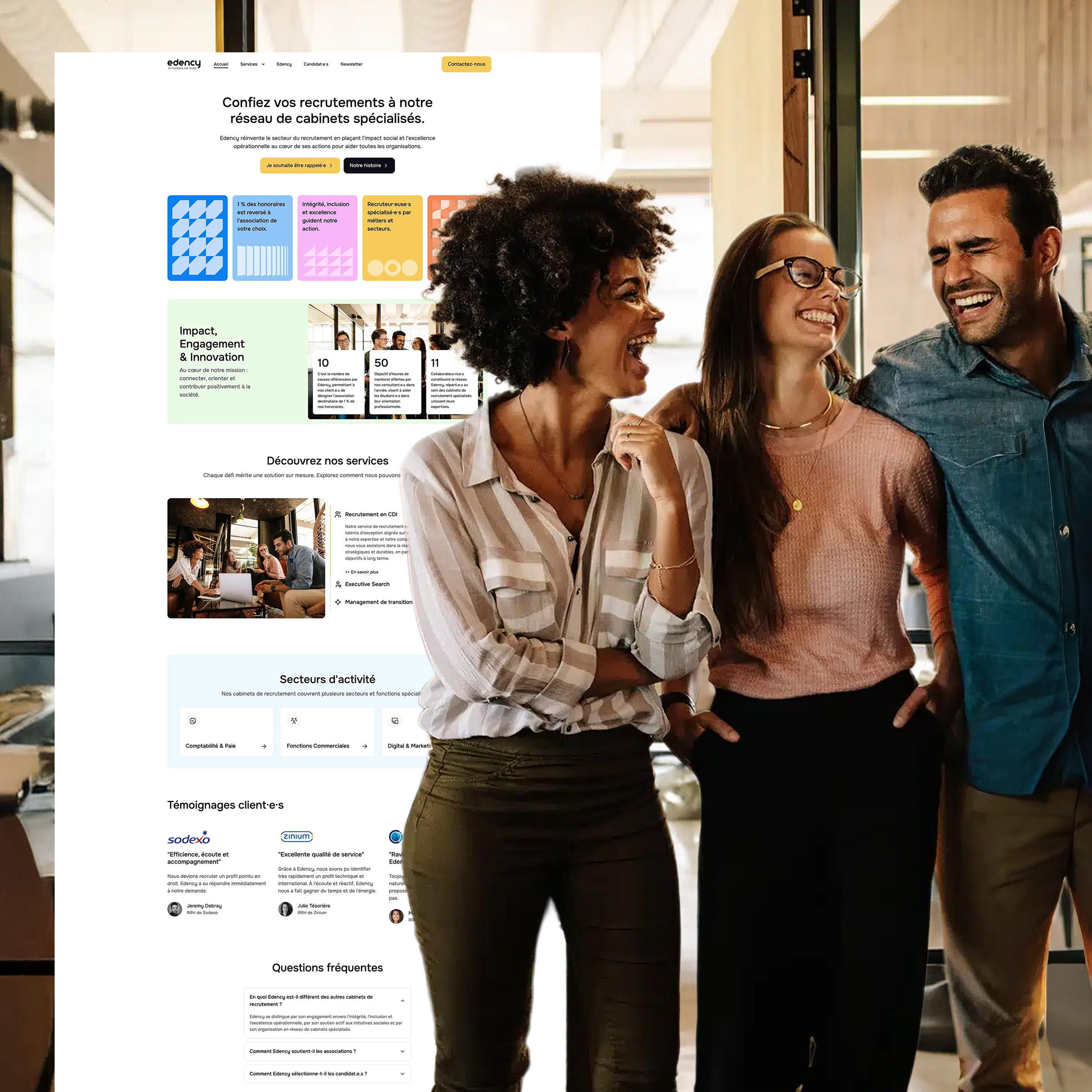 Illustration du projet Refonte site Internet Edency - WordPress