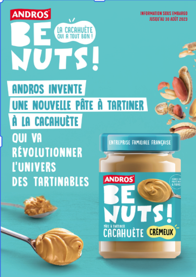Illustration du projet Andros Be Nuts! - Lancement de la pâte à tartiner à la cacahuète