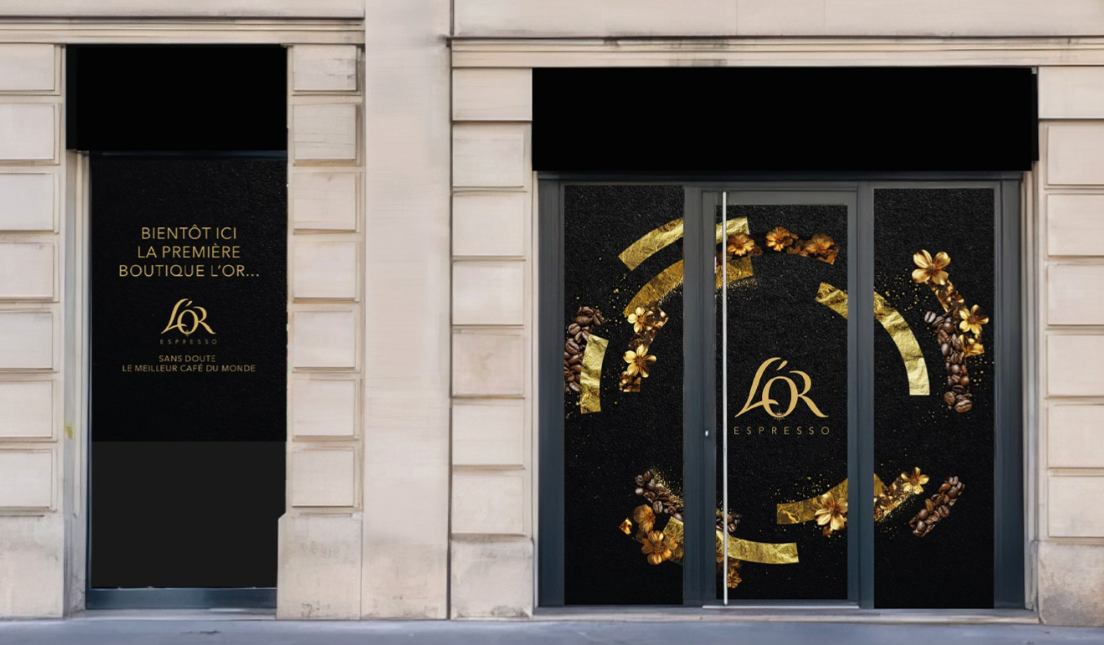 Illustration du projet L'OR Expresso - Ouverture de la boutique L’OR à Paris