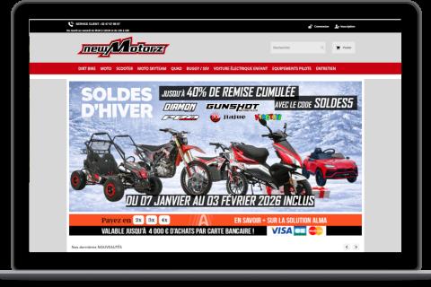 Illustration du projet Magento 2 • E-commerce Moto