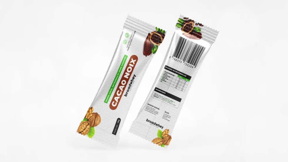 Illustration du projet BROADWHEY – Packaging : Barres protéinées