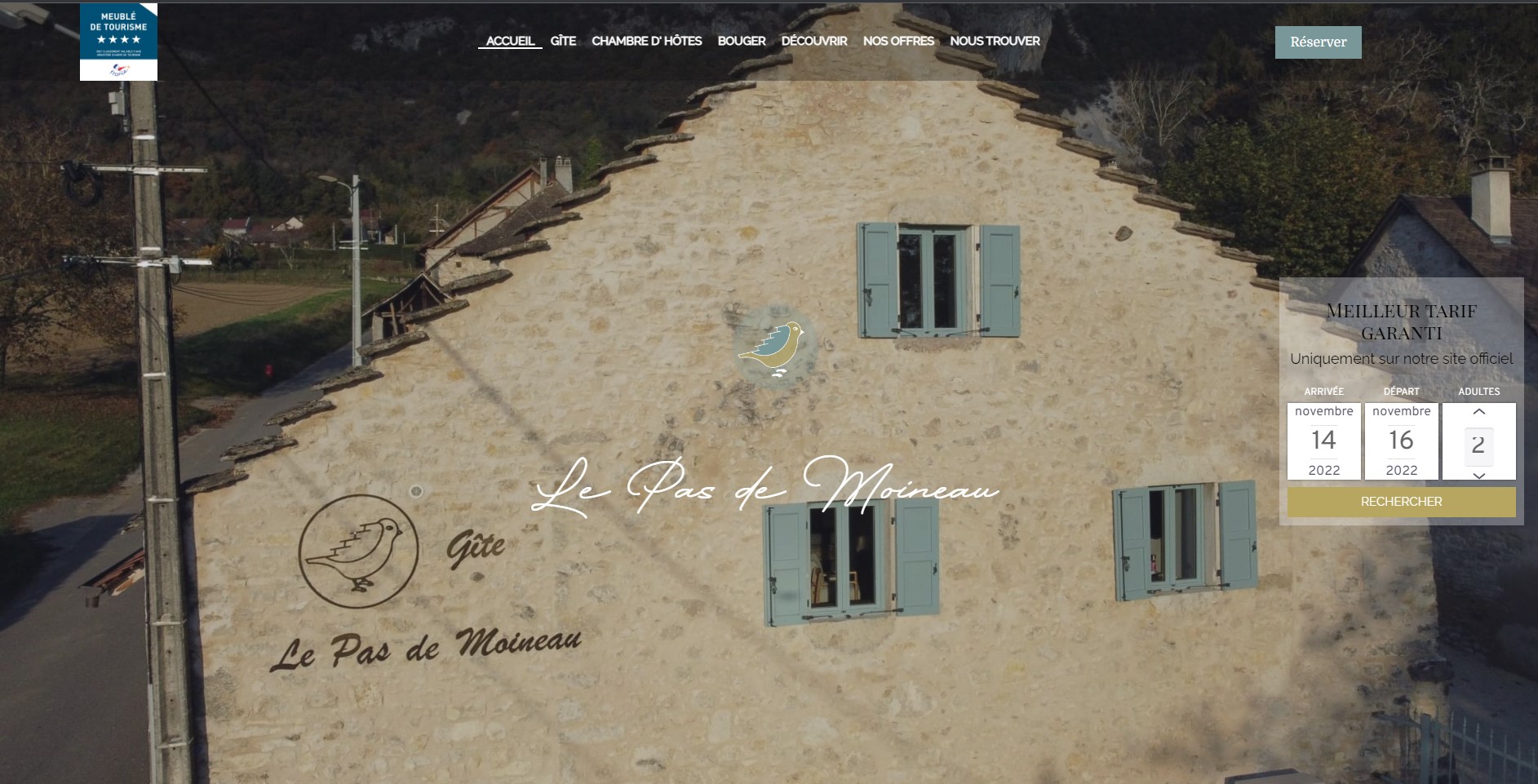 Illustration du projet SEO pour le gîte Le Pas de Moineau