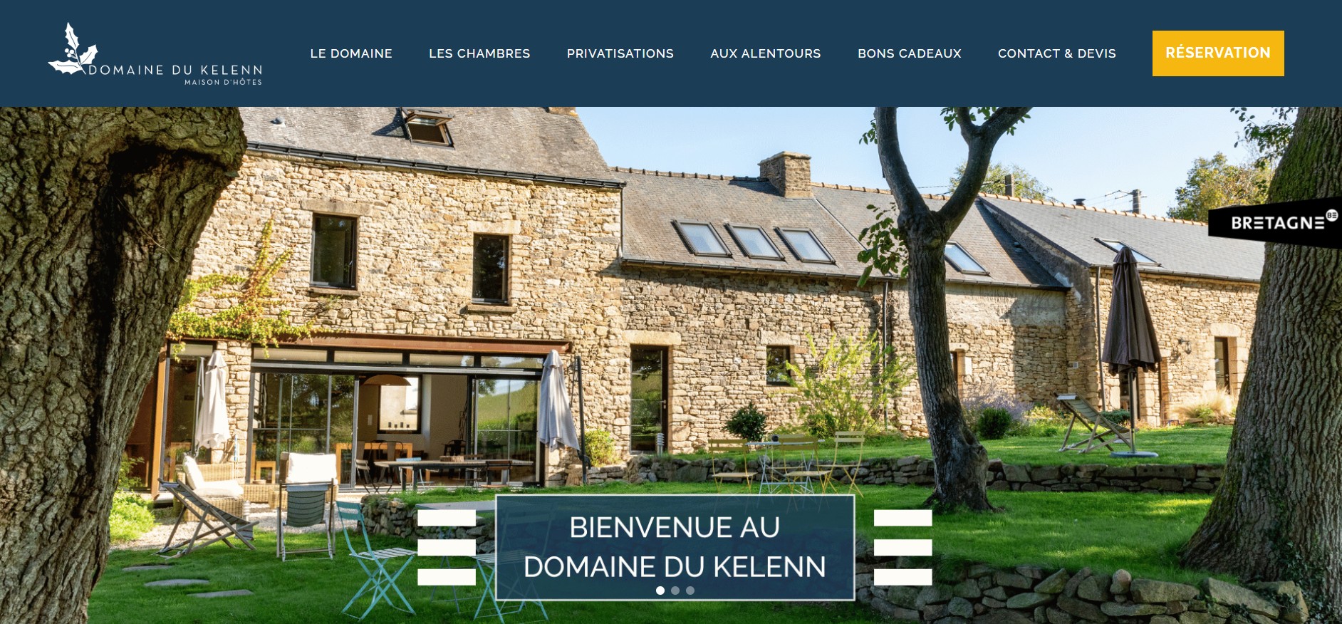 Illustration du projet SEO pur les Chambres d'hôtes du Domaine du Kelenn