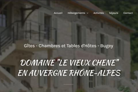 Illustration du projet Création du site Le vieux Chène (Ain)