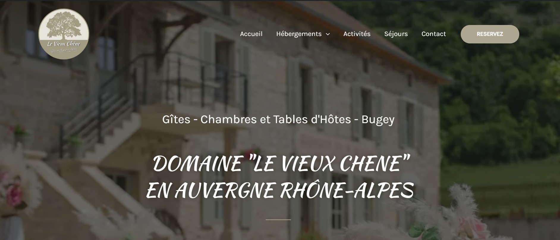 Illustration du projet Création du site Le vieux Chène (Ain)