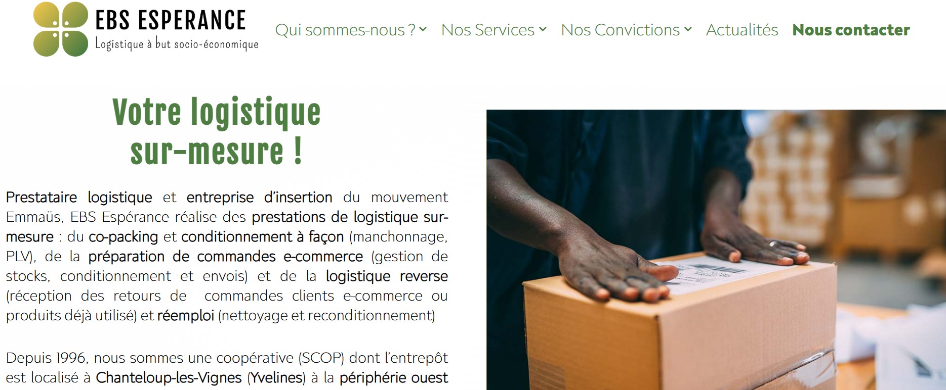 Illustration du projet SEO / SEA de EBS Espérance