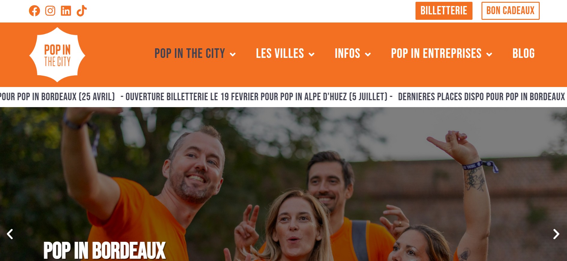 Illustration du projet SEO de Pop in the city