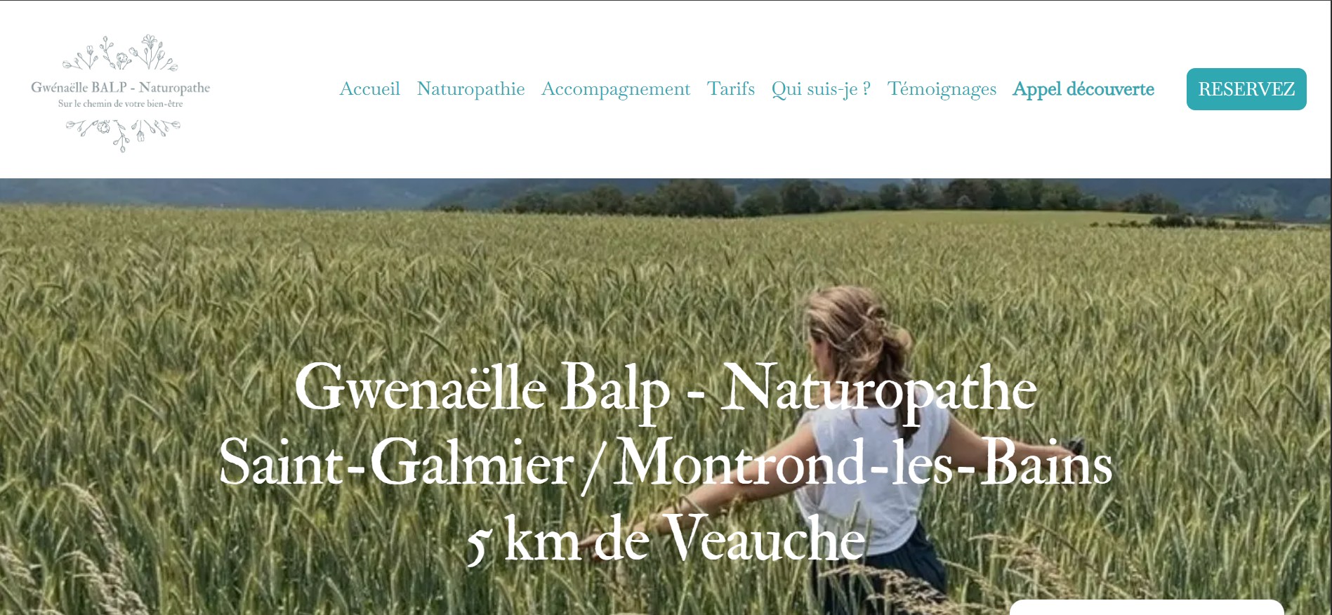 Illustration du projet Site + SEO du site de Gwenaëlle Balp 