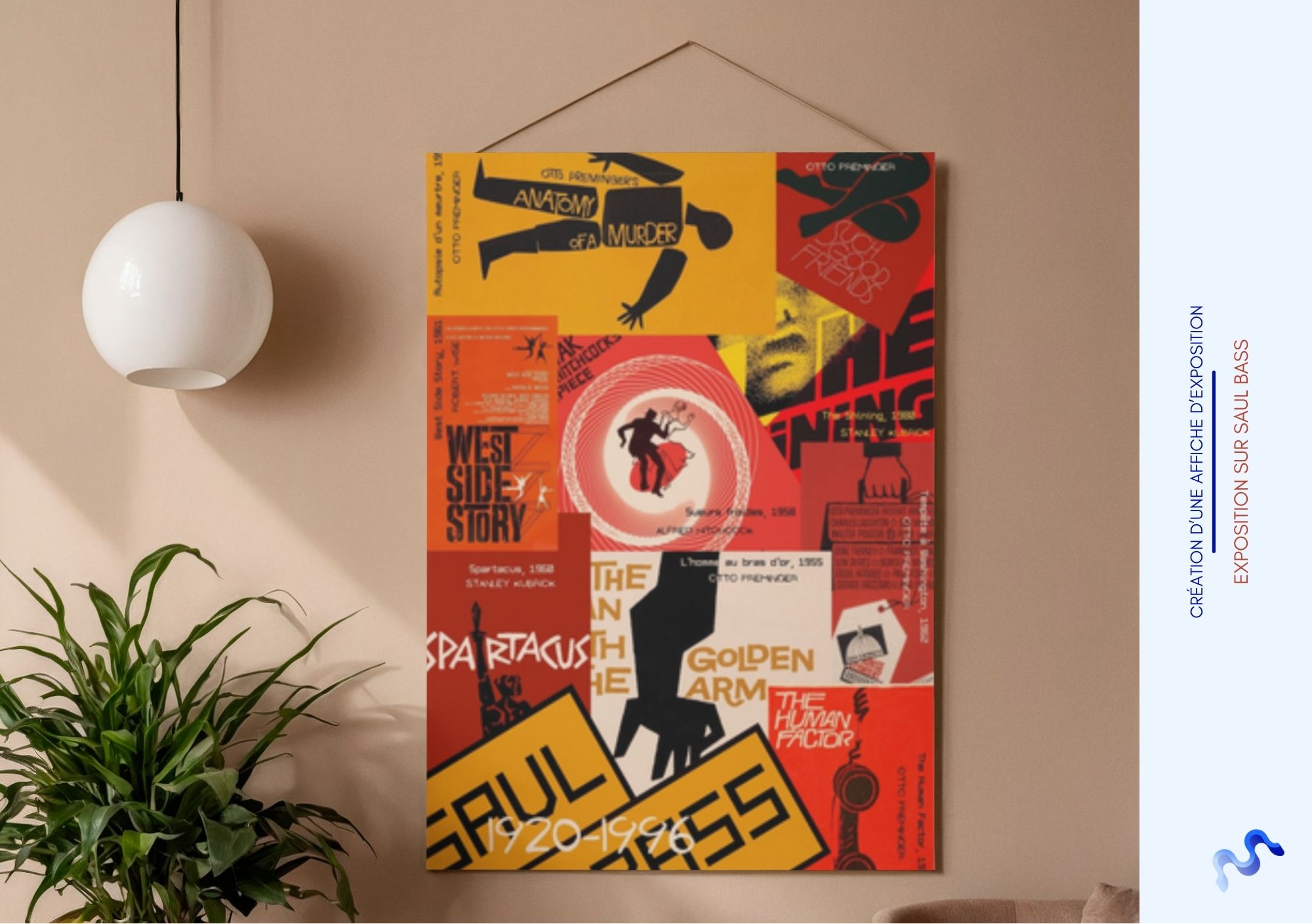 Illustration du projet Flyer Exposition SAUL BASS