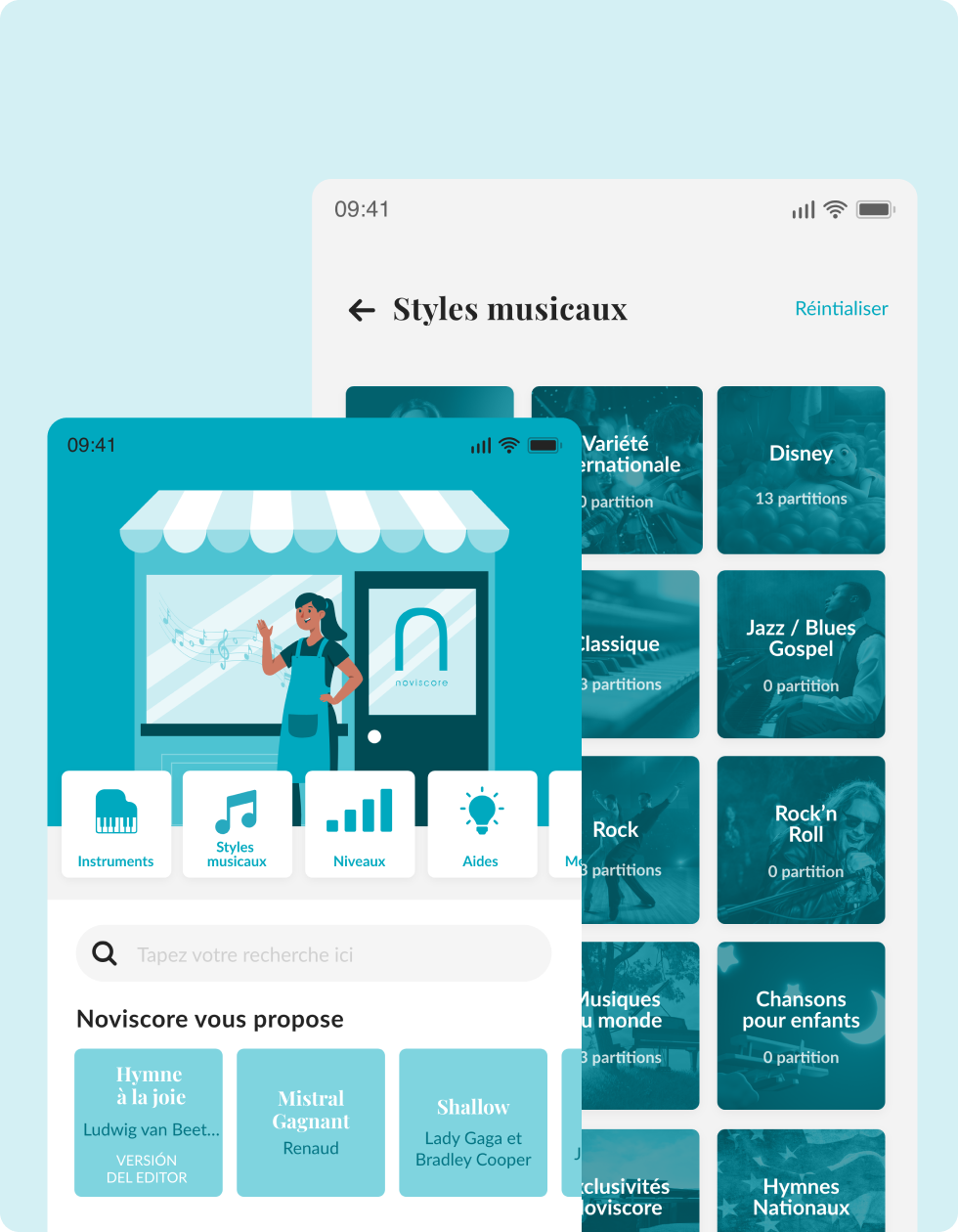 Illustration du projet Refonte UX/UI de l'application mobile Noviscore