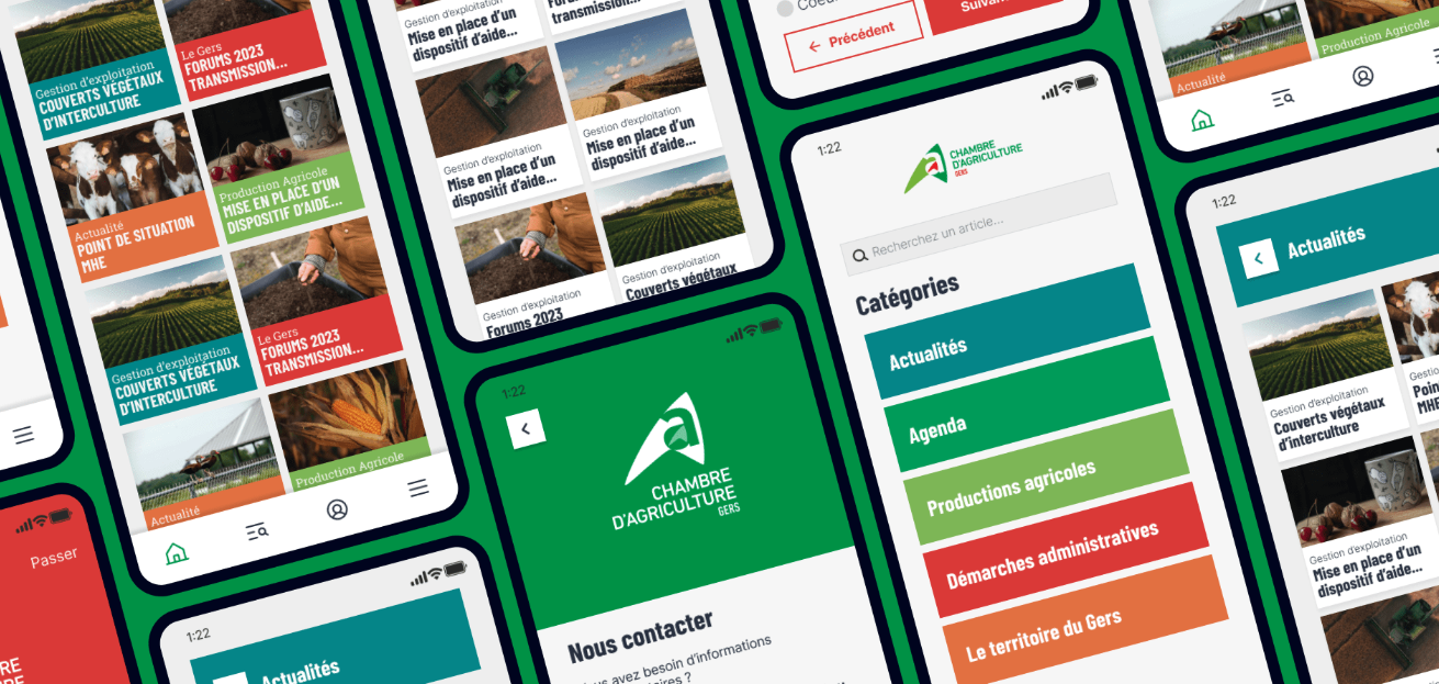 Illustration du projet une application mobile de communication aux agriculteurs