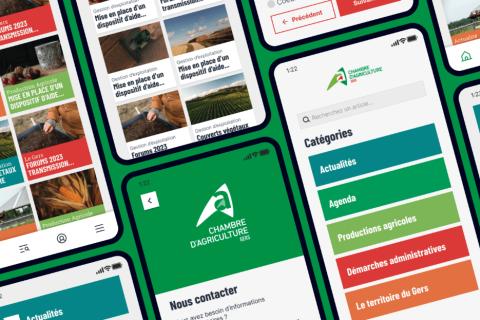 Illustration du projet une application mobile de communication aux agriculteurs
