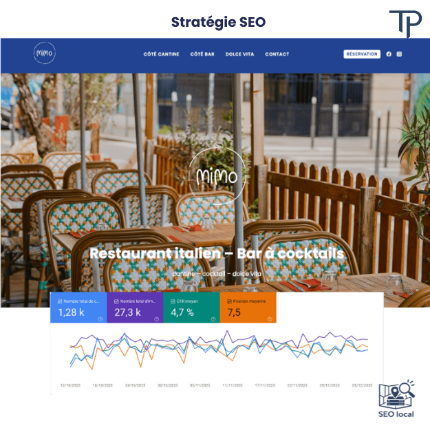 Illustration du projet Stratégie SEO local restaurant
