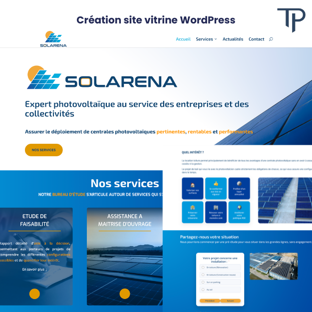 Illustration du projet Création de site vitrine WordPress