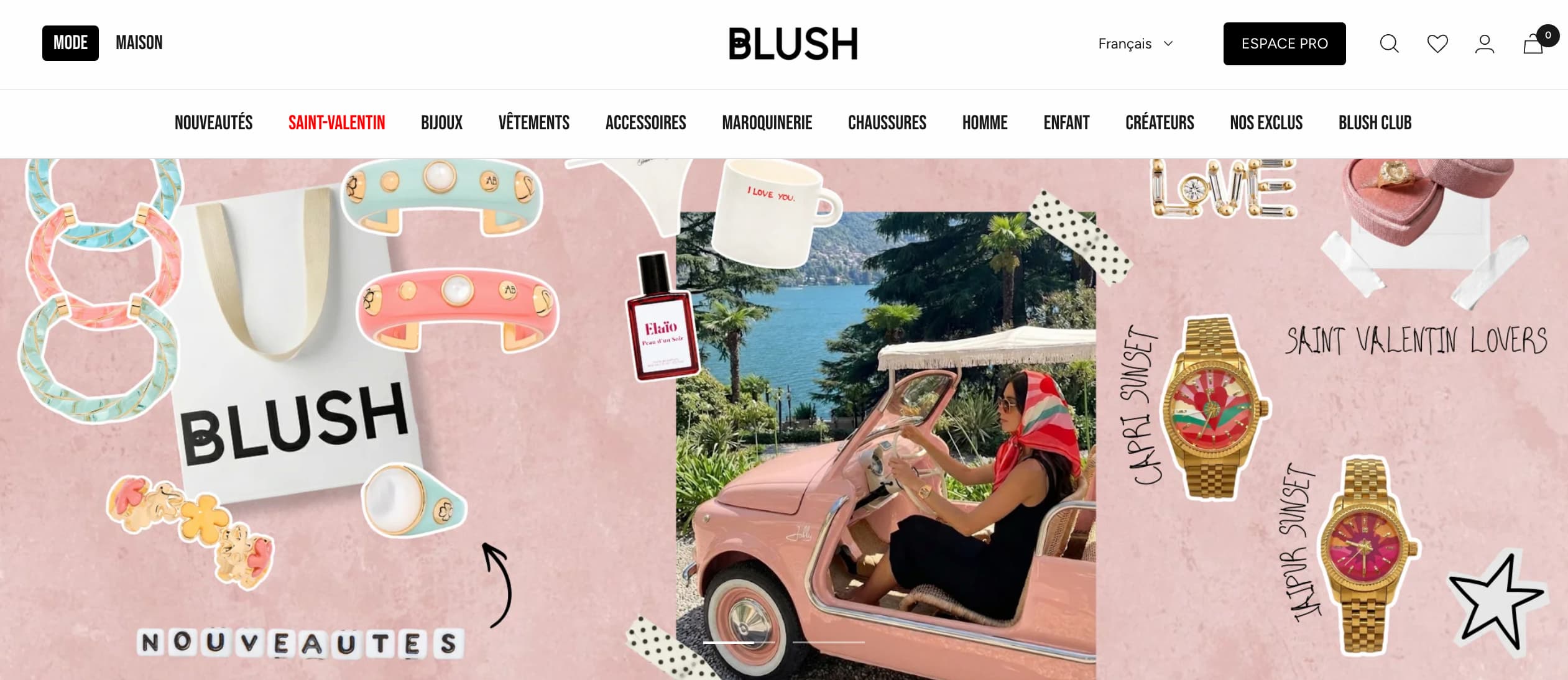 Illustration du projet Blush Concept Store - Publicité en ligne