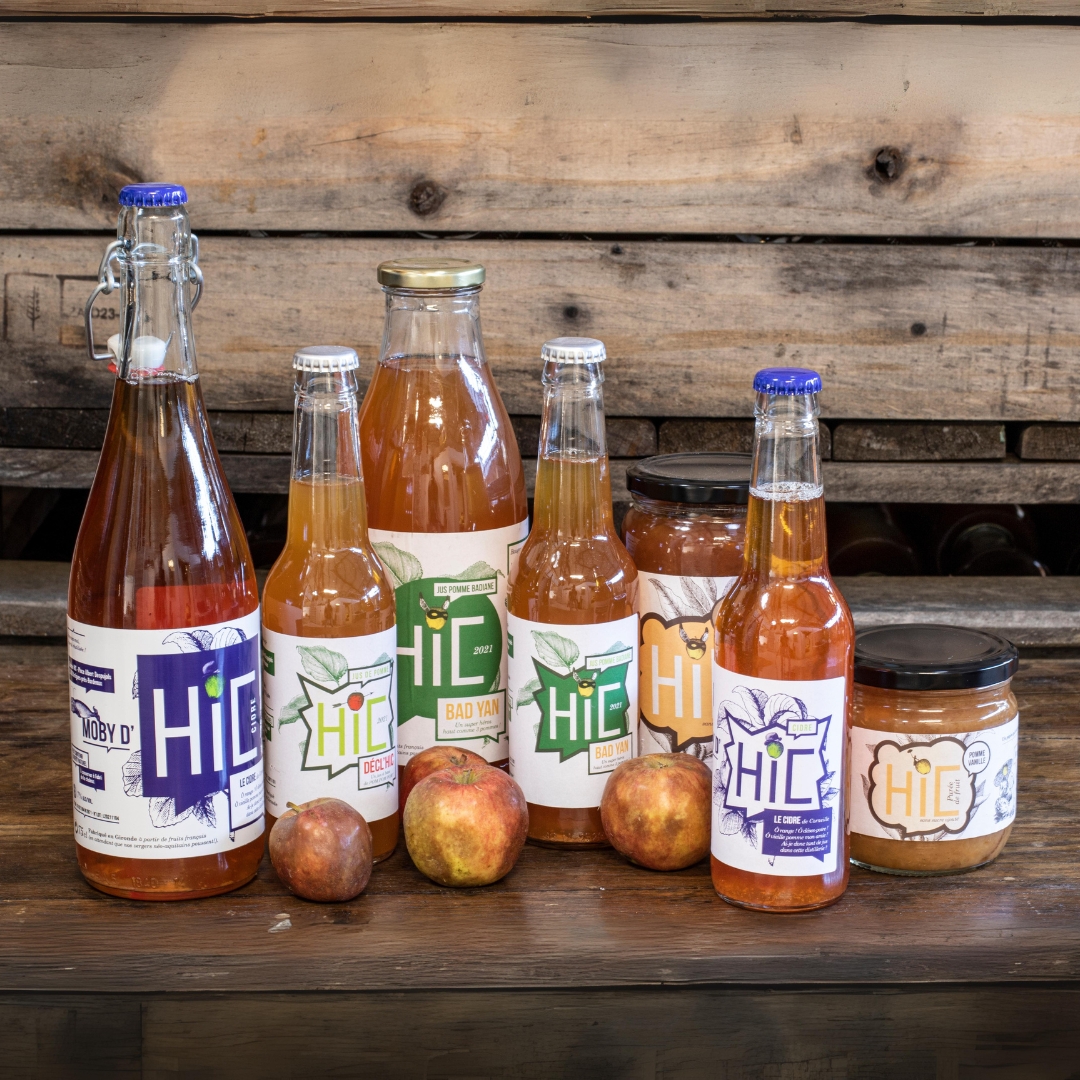 Illustration du projet Réalisation de l'ensemble des outils de communication de la Cidrerie HIC