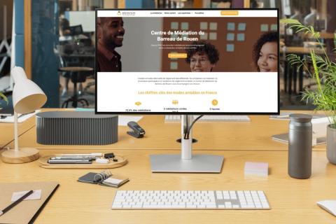 Illustration du projet Identité graphique et supports print du Centre de Médiation du Barreau de Rouen