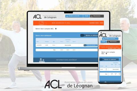 Illustration du projet Association Culture et Loisirs de Léognan, outil interne sur mesure