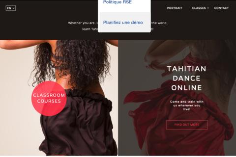 Illustration du projet Création d'une plateforme de cours en ligne et d'un site web pour l'école de danse tahitienne de Tahia Cambet