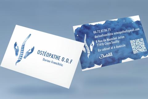Illustration du projet Carte de visite – Ostéopathe