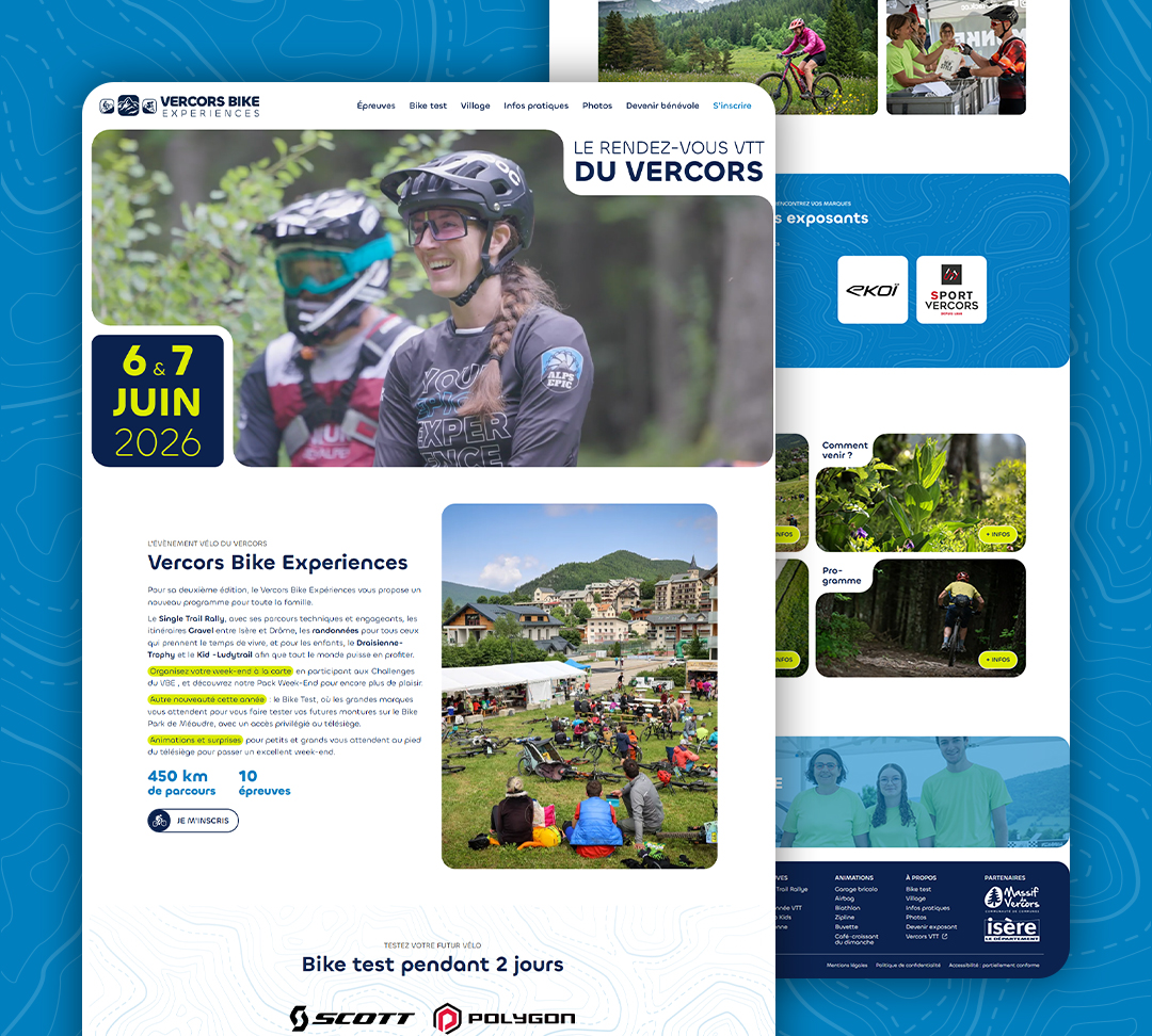 Illustration du projet Création du site web