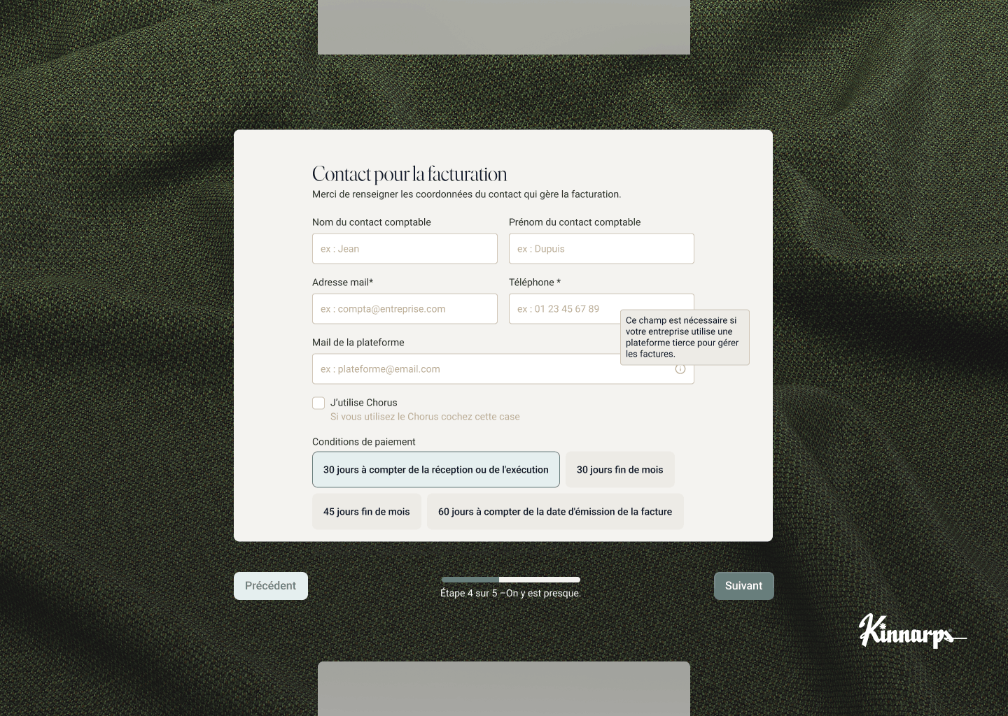 Illustration du projet Digitalisation complète du parcours de commande B2B de Kinnarps