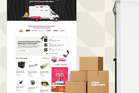 Illustration du projet Site Internet Top Hayon - WordPress WooCommerce Elementor