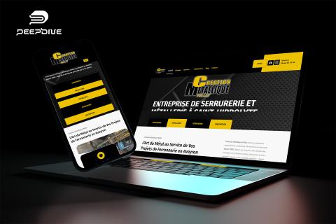 Refonte du site de Création Métallique Pellat en Aveyron