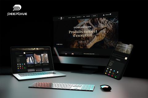 Création du site Web E-commerce de Stone and Bone