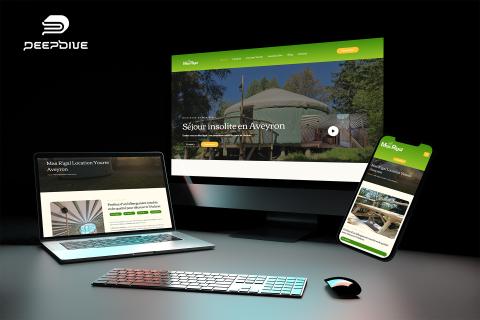 Illustration du projet Création du site Web Gîtes Mas Rigal sur l’Aubrac