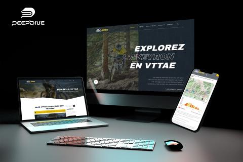 Illustration du projet Création du site VTT Nature Aveyron