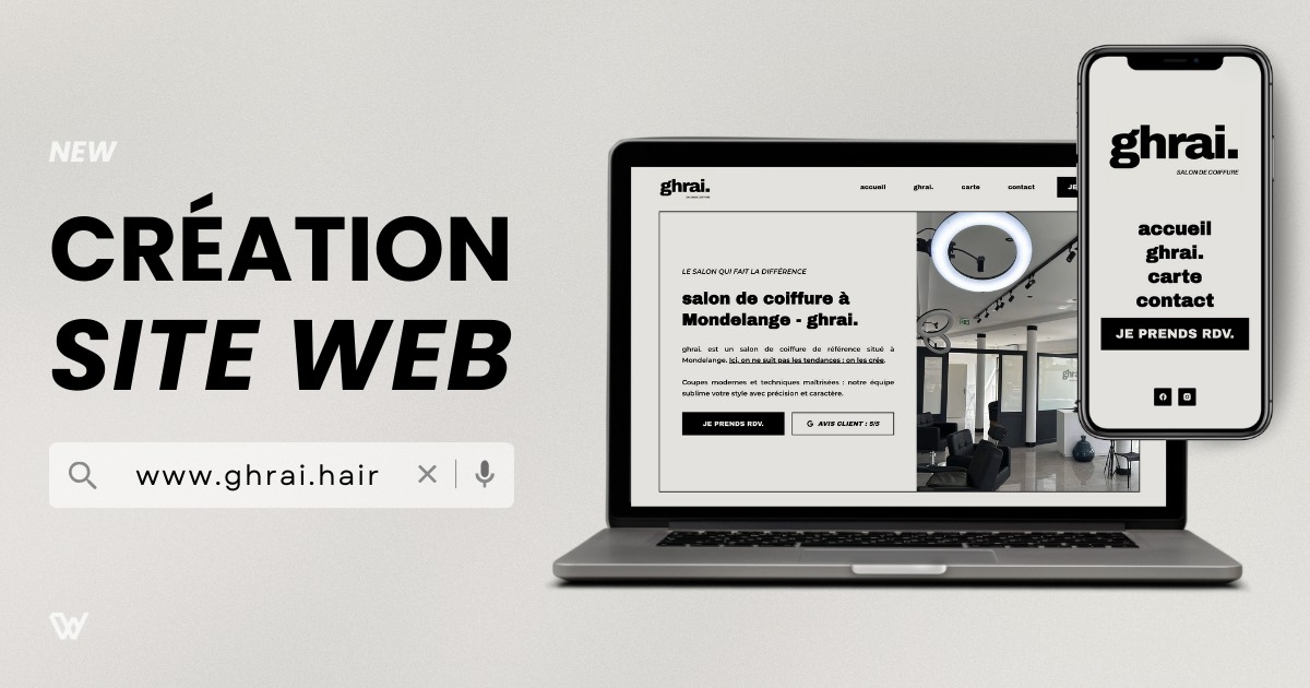 Illustration du projet Création site web