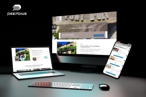 Illustration du projet Refonte du site Web de la maison d’hôte Au Pont d’Olt