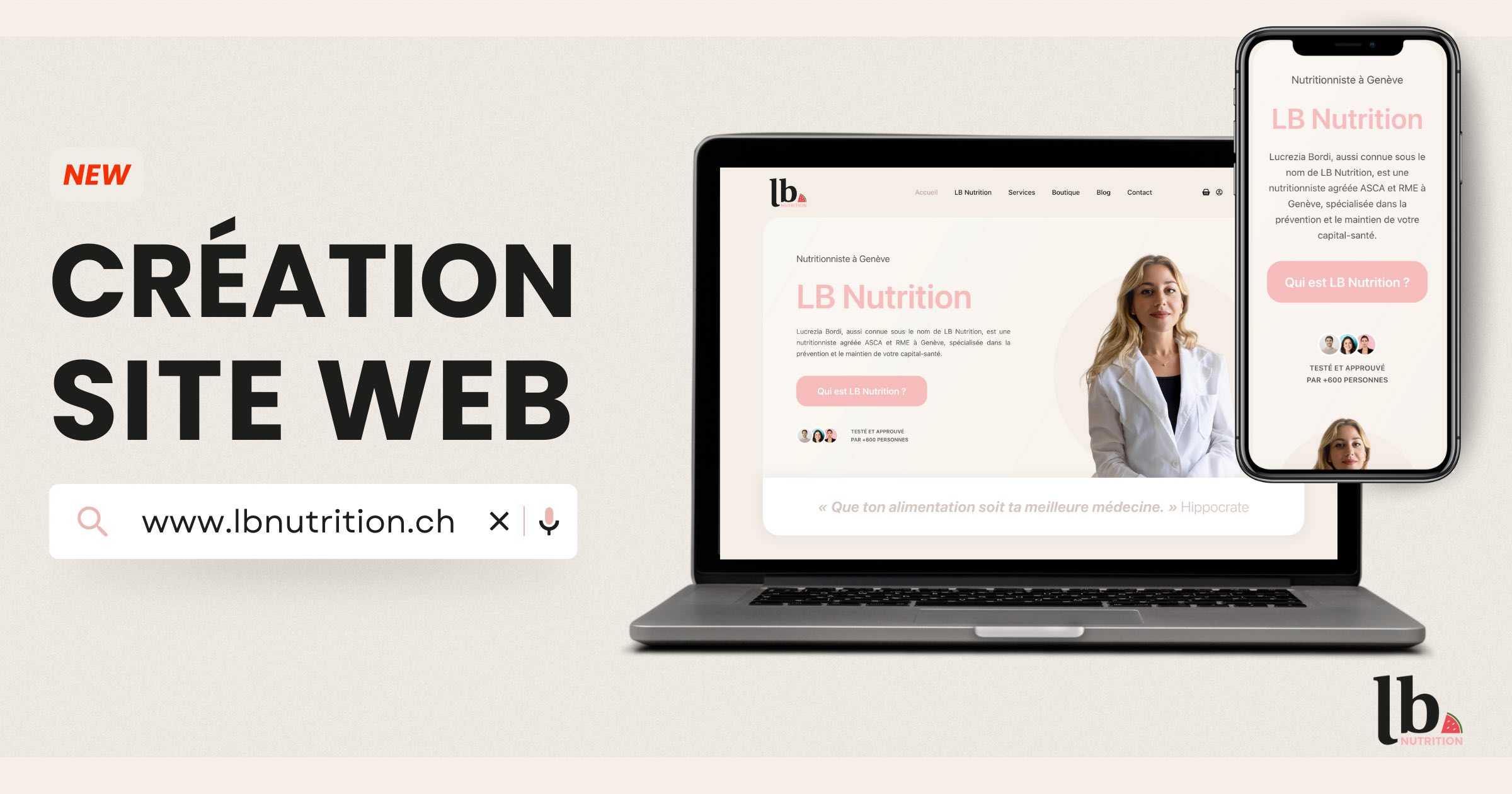 Illustration du projet Création site web