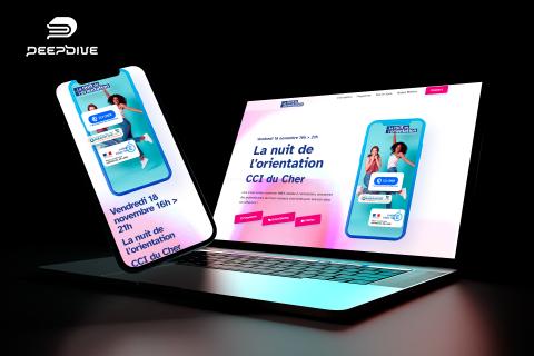 Illustration du projet Création du site de la nuit de l’orientation pour la CCI du Cher