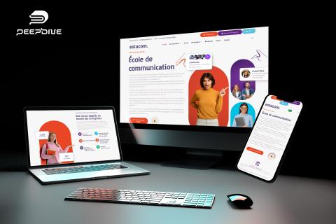 Illustration du projet Refonte complète du site de l’ESTACOM de Bourges