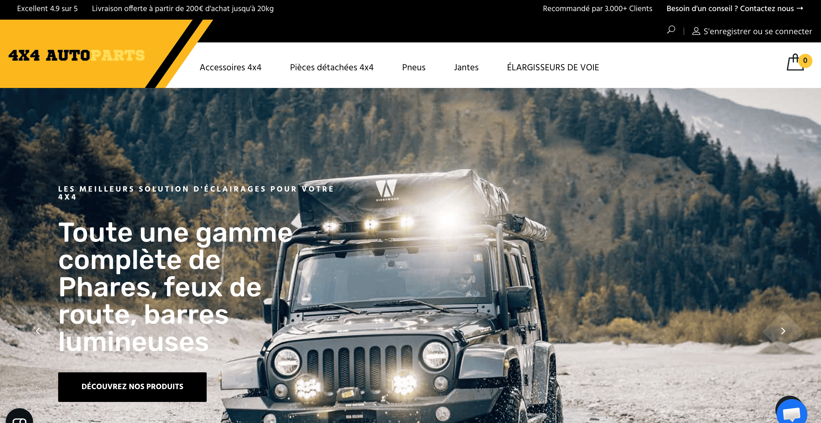 Illustration du projet Mise en place de campagnes Google Ads pour 4x4 Autoparts