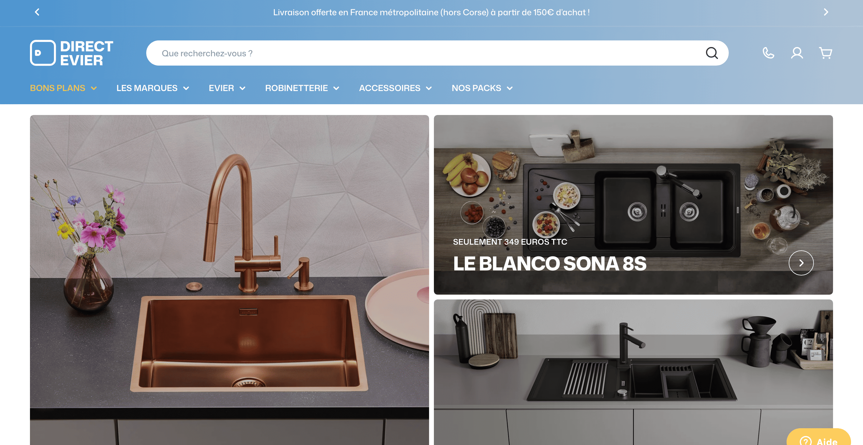 Illustration du projet Mise en place de campagnes Google Ads pour Direct Évier