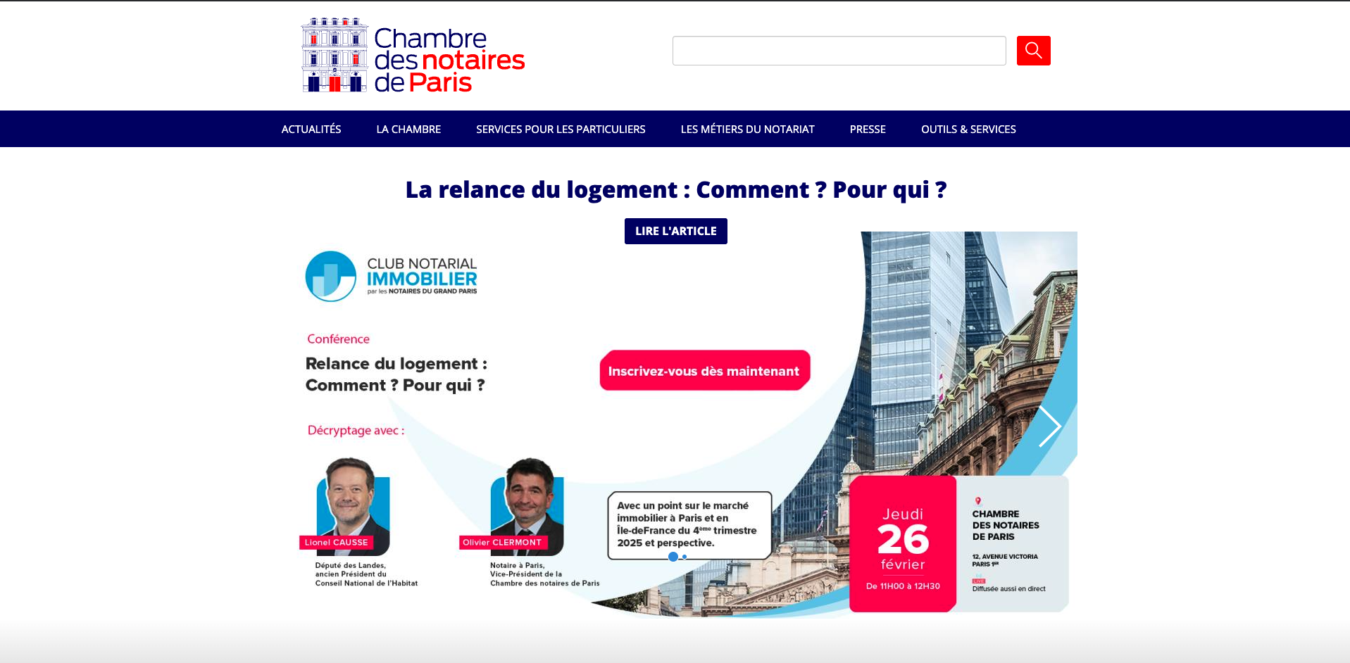 Illustration du projet Une plateforme digitale au service des notaires du Grand Paris