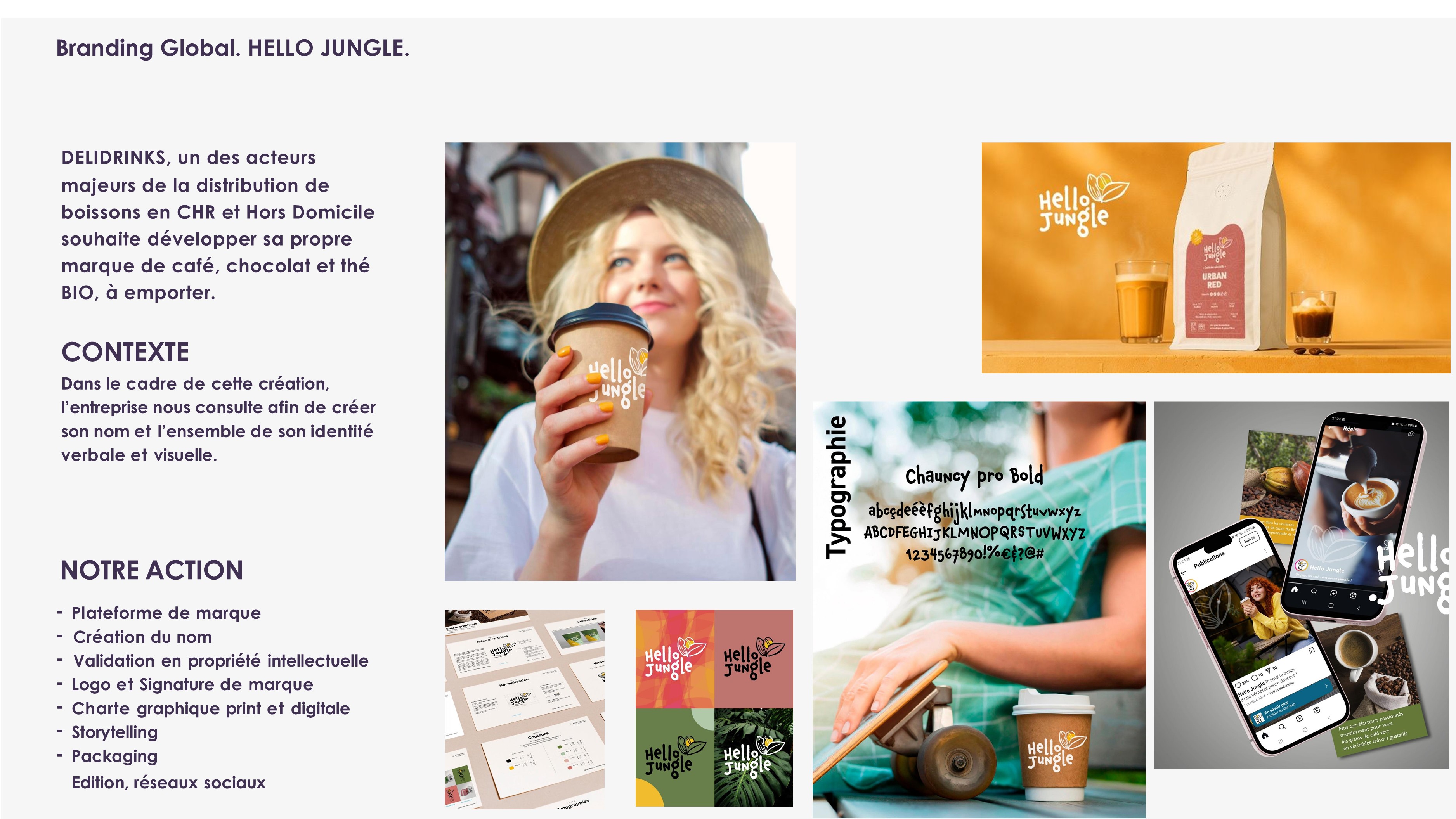 Illustration du projet Création d'une nouvelle marque de café, thé et chocolat.