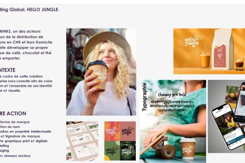 Création d'une nouvelle marque de café, thé et chocolat.