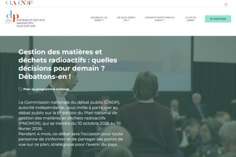 Débat public sur la 6ème édition du PNGMDR