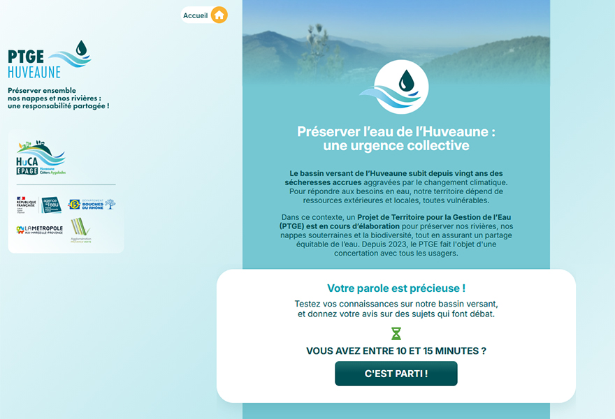 Illustration du projet Réalisation d'un parcours numérique PTGE Huveaune