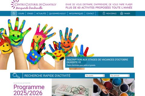 Refonte graphique et technique du site internet du centre culturel de Chantilly