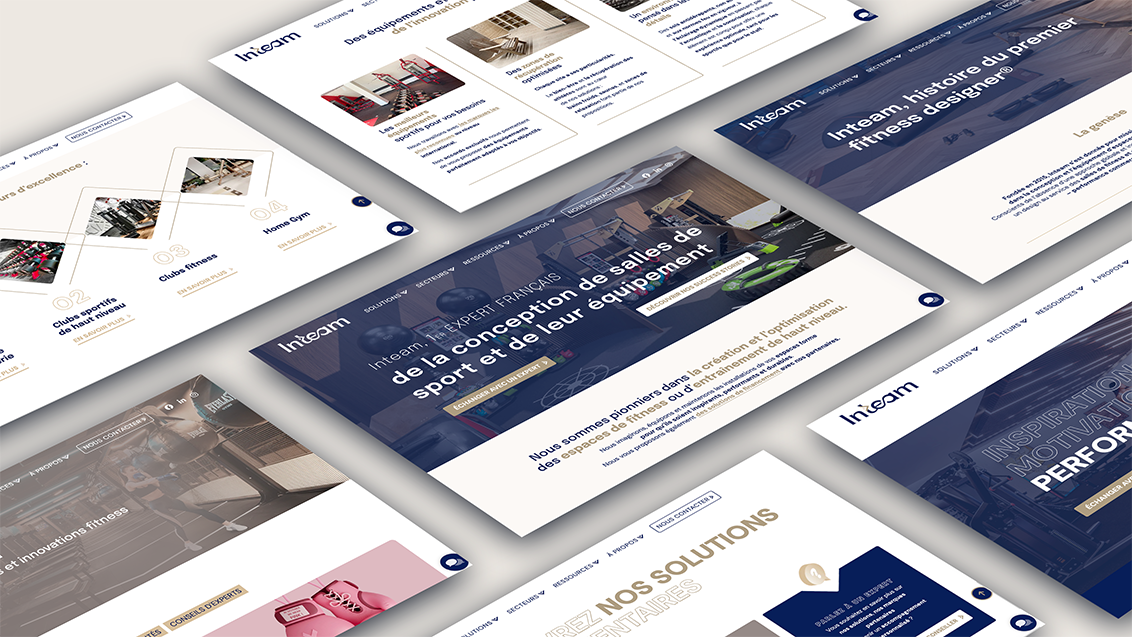 Illustration du projet INTEAM | Refonte du site internet et création de supports de communication