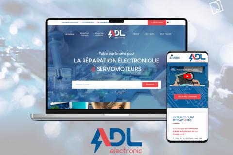 ADL electronic, refonte du site vitrine Wordpress avec connexion ERP