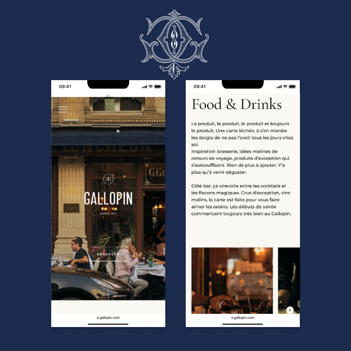 Illustration du projet Site internet institutionnel pour la Brasserie Gallopin