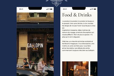 Illustration du projet Site internet institutionnel pour la Brasserie Gallopin