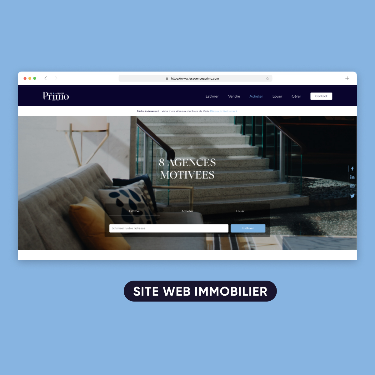 Illustration du projet Refonte digitale du réseau Les Agences Primo